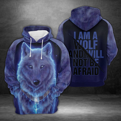 Wolf Spirit Pullover Premium Hoodie I Am A Wolf And Will Not Be Afraid, Perfect Outfit For Men And Women On Christmas New Year Autumn Winter