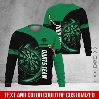 Customized Darts Sweatshirt, Personalized Name & Your Darts Team Name Sweatshirt For Men & Women, Perfect Gift For Darts Lovers, Friend, Family