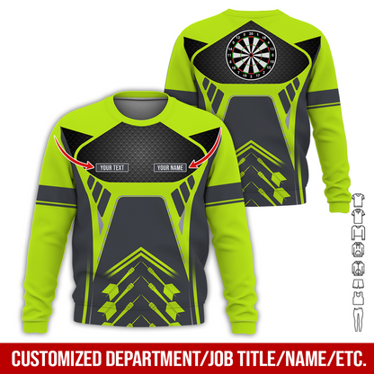Customized Name Darts Sweatshirt, Personalize your style with our custom name darts Sweatshirt For Darts Lovers, Friend, Family