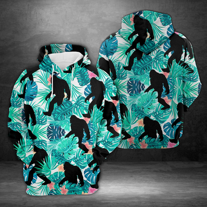 Tropical Bigfoot Pullover Premium Hoodie, Perfect Outfit For Men And Women On Christmas New Year Autumn Winter