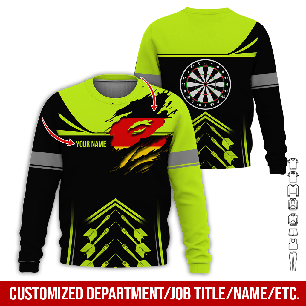Customized National flag Darts Sweatshirt, National flag Darts Sweatshirt For Men & Women, Perfect Gift For Darts Lovers, Friend, Family