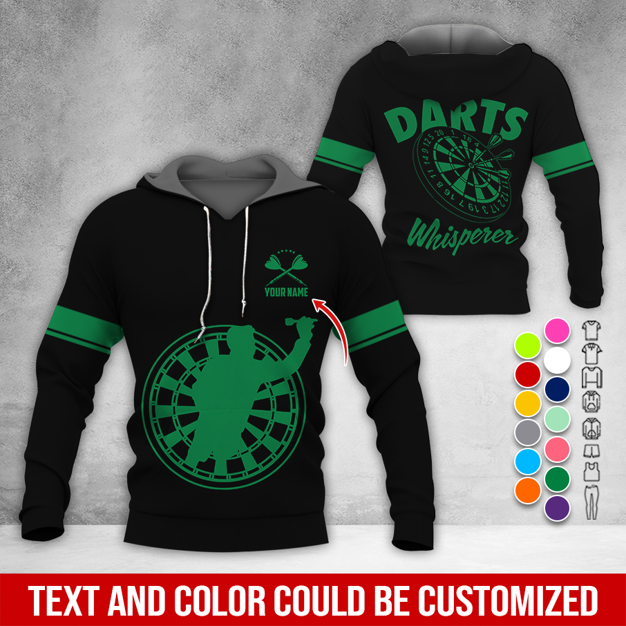 Personalized Name Premium Hoodie, Darts Whisperer Hoodie, Perfect Gift For Darts Lovers, Friend, Family