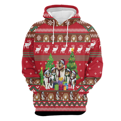 Shetland Sheepdogs Family Pullover Premium Hoodie, Perfect Outfit For Men And Women On Christmas New Year Autumn Winter