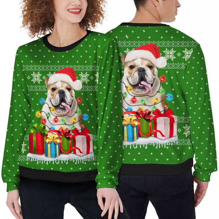 Custom Pet Sweater - Personalized ugly christmas sweater, Design your own sweater For Dog Lovers, Friend, Family