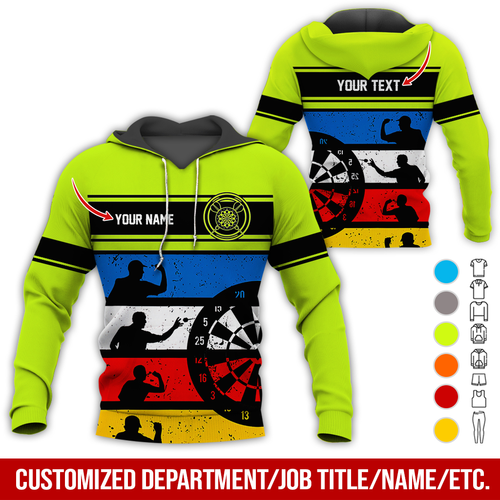 Customized Name Darts Premium Hoodie, How To Play Darts Pattern Darts Hoodie For Men & Women - Gift For Darts Lovers, Friend, Family