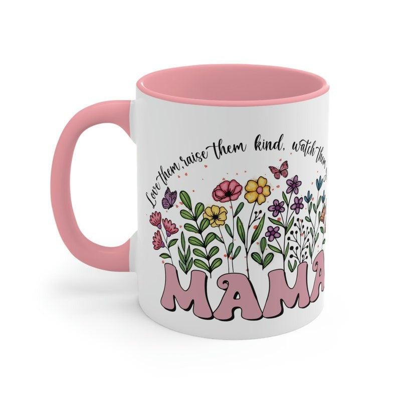 Personalized Mama Mug With Kids Names, Wildflowers Mama Mug, Mama Coffee Mug,  Custom Gift for Mom Gifts, Mothers Day Gift for Mom Birthday 