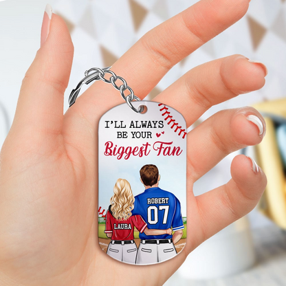 Custom Baseball Acrylic Keychain, Couple After All This Time Always Acrylic Keychain - Perfect Gift For Couple, Baseball Lover, Christmas, New Year