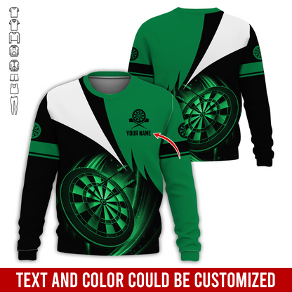 Customized Darts Sweatshirt, Personalized Name Darts Team Is My Life Sweatshirt For Men & Women, Perfect Gift For Darts Lovers, Friend, Family