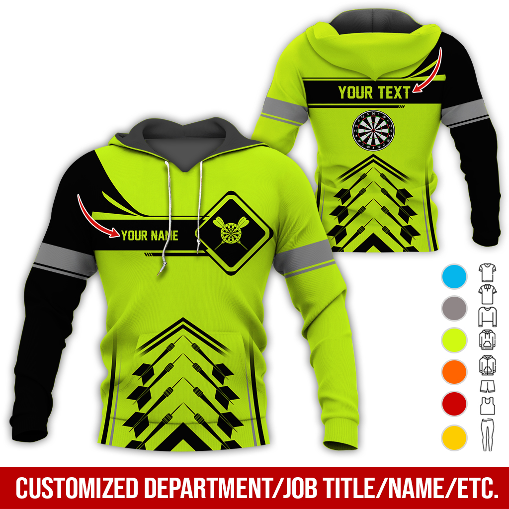 Customized Name Darts Premium Hoodie, Elevate Your Dart Game With Our Custom Name Hoodie, Perfect Gift For Darts Lovers, Friend, Family