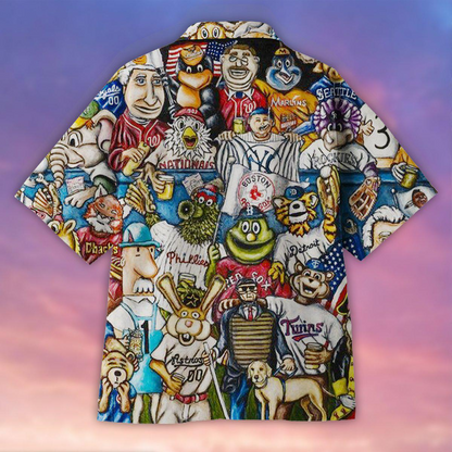 Baseball Hawaiian Shirt, Colorful Baseball Team Hawaiian Shirt For Men & Woman, Perfect Gift For Baseball Lovers
