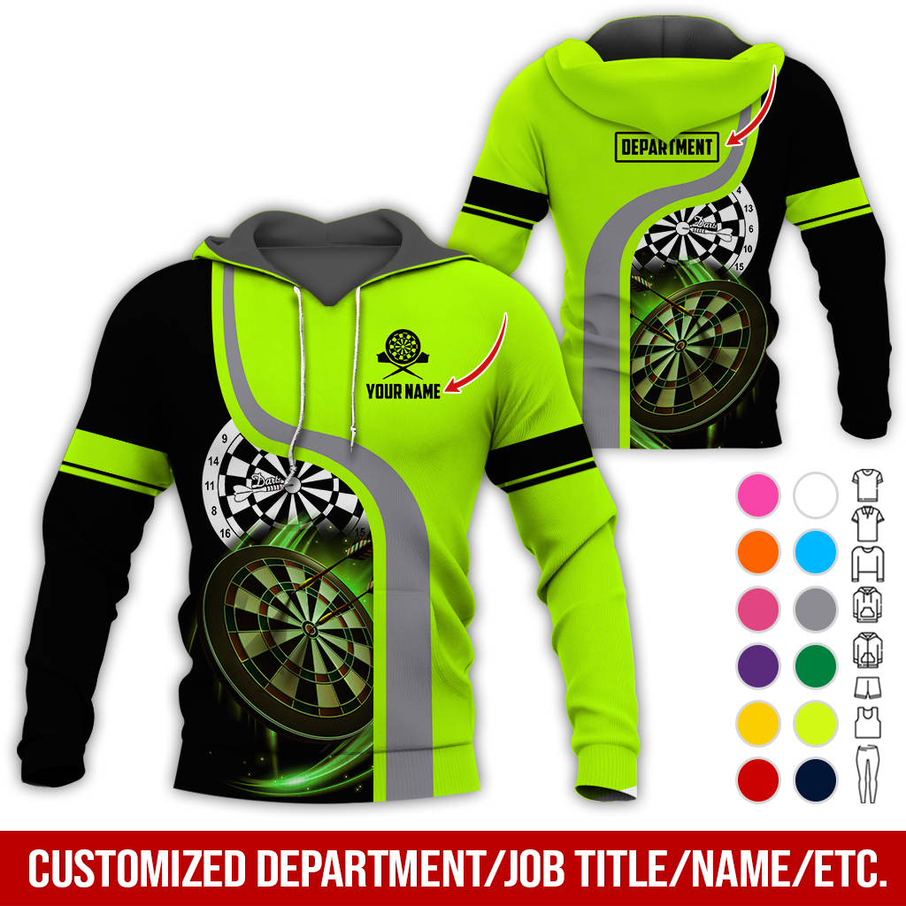 Personalized Name & Text Darts Premium Hoodie, Life is a game of chance Hoodie, Perfect Gift For Darts Player, Darts Lovers, Friend, Family