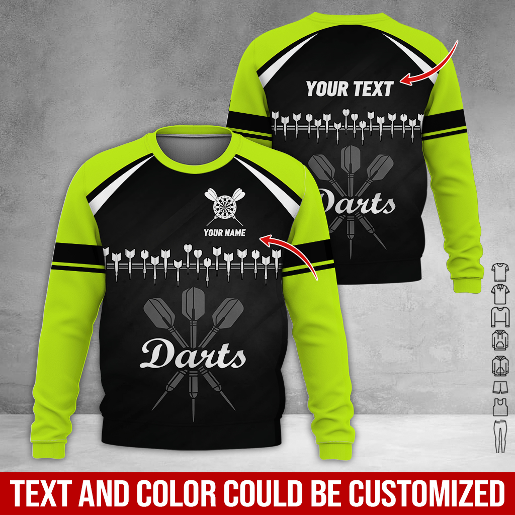Customized Darts Sweatshirt, Darts Arranged According To Musical Notes Shirts, Darts Pattern Shirts, Perfect Gift For Darts Lovers, Friend, Family
