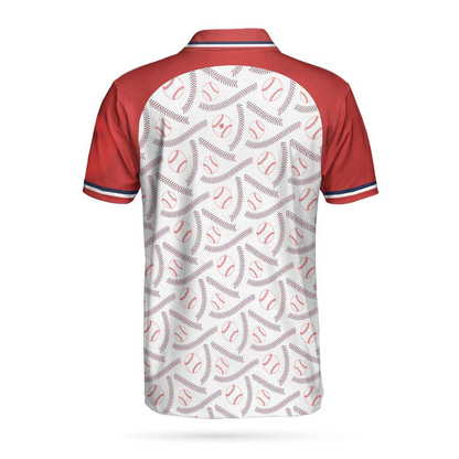 Baseball Men Polo Shirt, Baseball And Patriot Polo Shirt For Men, Perfect Polo Shirt For Baseball Lovers