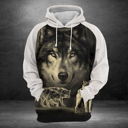 Grey Wolf Pullover Premium Hoodie They Come When I Call Wolves, Perfect Outfit For Men And Women On Christmas New Year Autumn Winter