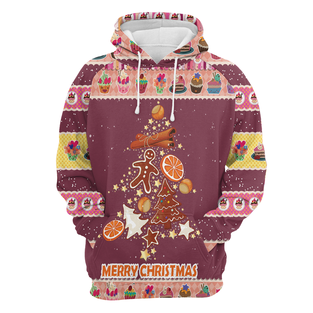 Gingerbread Premium Christmas Hoodie, Gingerbread Christmas Tree Christmas Unisex Hoodie For Men & Women - Perfect Gift For Christmas, Family