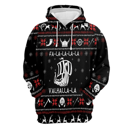 Viking Xmas Premium Christmas Hoodie, Valhalla Viking Unisex Hoodie For Men & Women - Perfect Gift For Christmas, Viking Lovers