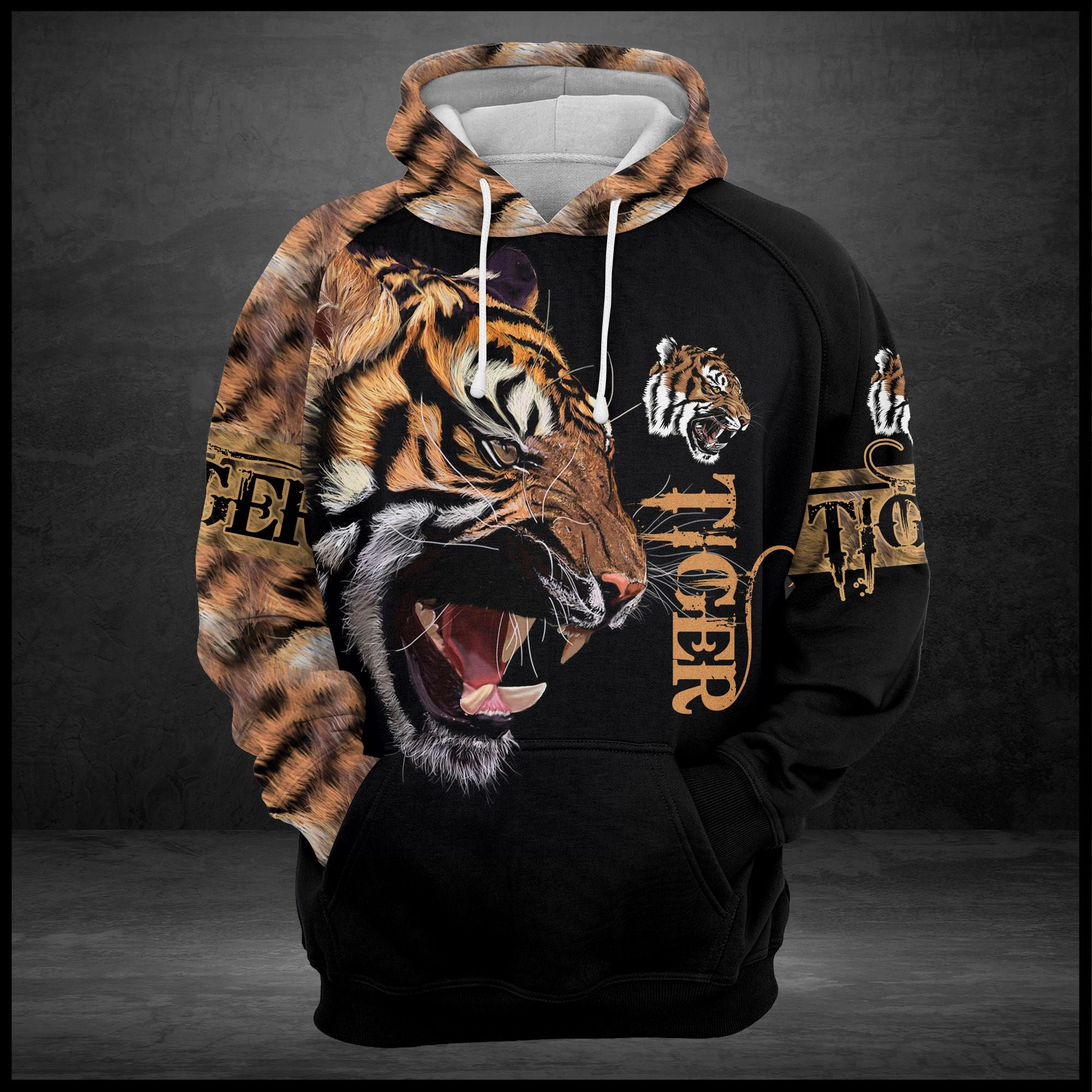 Tiger Awesome Pullover Premium Hoodie, Perfect Outfit For Men And Women On Christmas New Year Autumn Winter