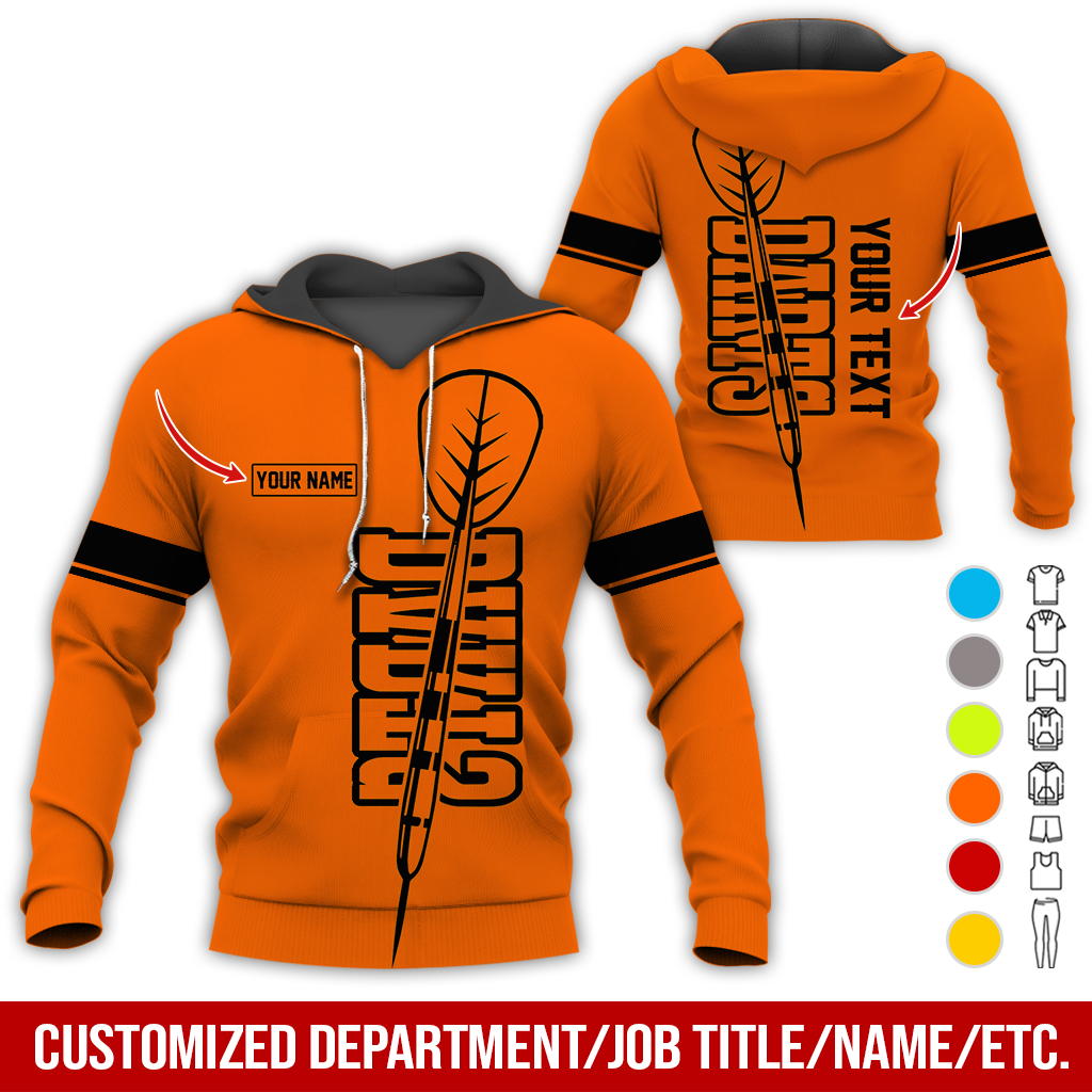 Customized Name Darts Premium Hoodie, Darts Pattern Hoodie For Men & Women, Perfect Gift For Darts Lovers, Friend, Family
