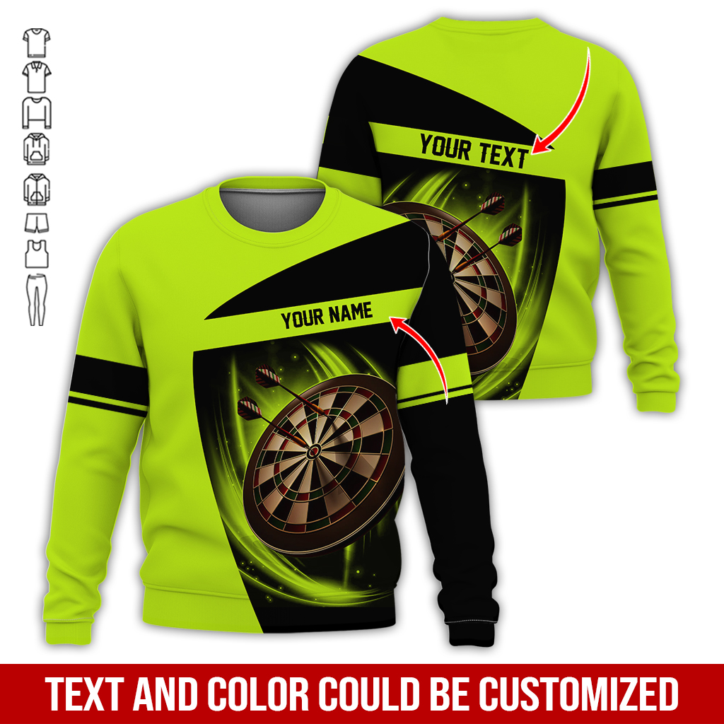 Customized Darts Sweatshirt, Personalized Name & Text Sweatshirt,  Darts Team Is My Life Sweatshirt, Perfect Gift For Darts Lovers, Darts Player