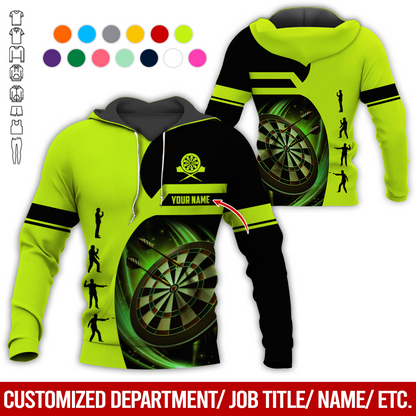 Customized Darts Premium Hoodie, Personalized Name Hoodie, How to play Darts Pattern Hoodie For Darts Lovers, Friend, Family