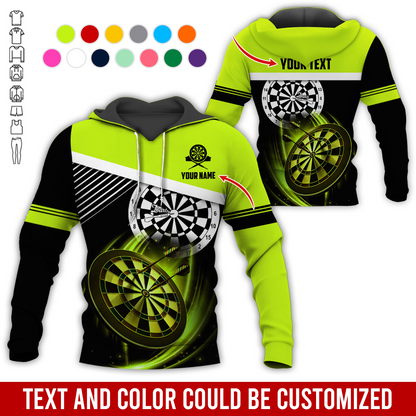 Personalized Name & Text Darts Premium Hoodie, The Dart is a unique Hoodie, Perfect Gift For Darts Player, Darts Lovers, Friend, Family