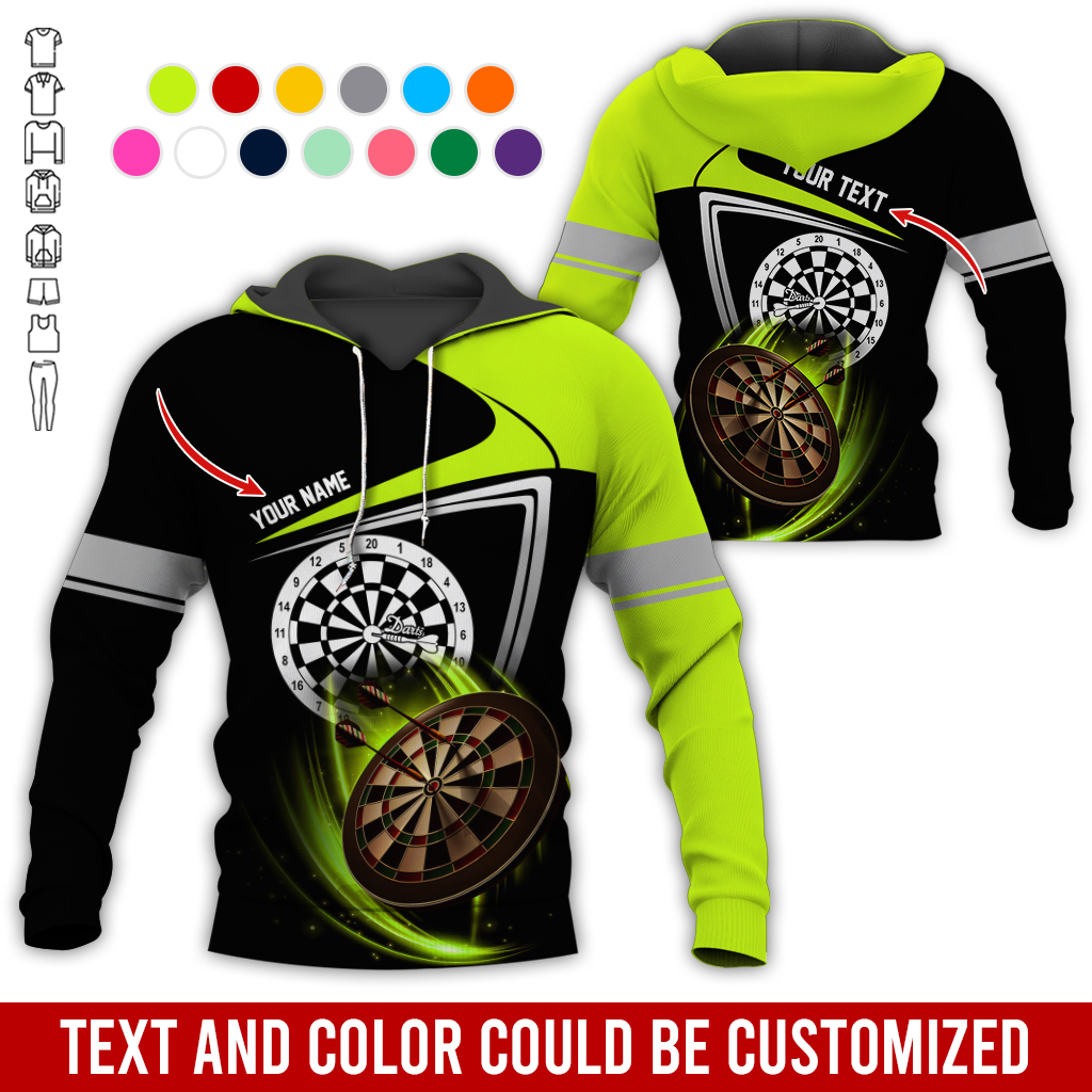 Personalized Name & Text Premium Hoodie, Darts Is My Life Hoodie, Perfect Gift For Darts Lovers, Darts Player