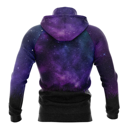 Wolf Purple Night Pullover Premium Hoodie, Perfect Outfit For Men And Women On Christmas New Year Autumn Winter