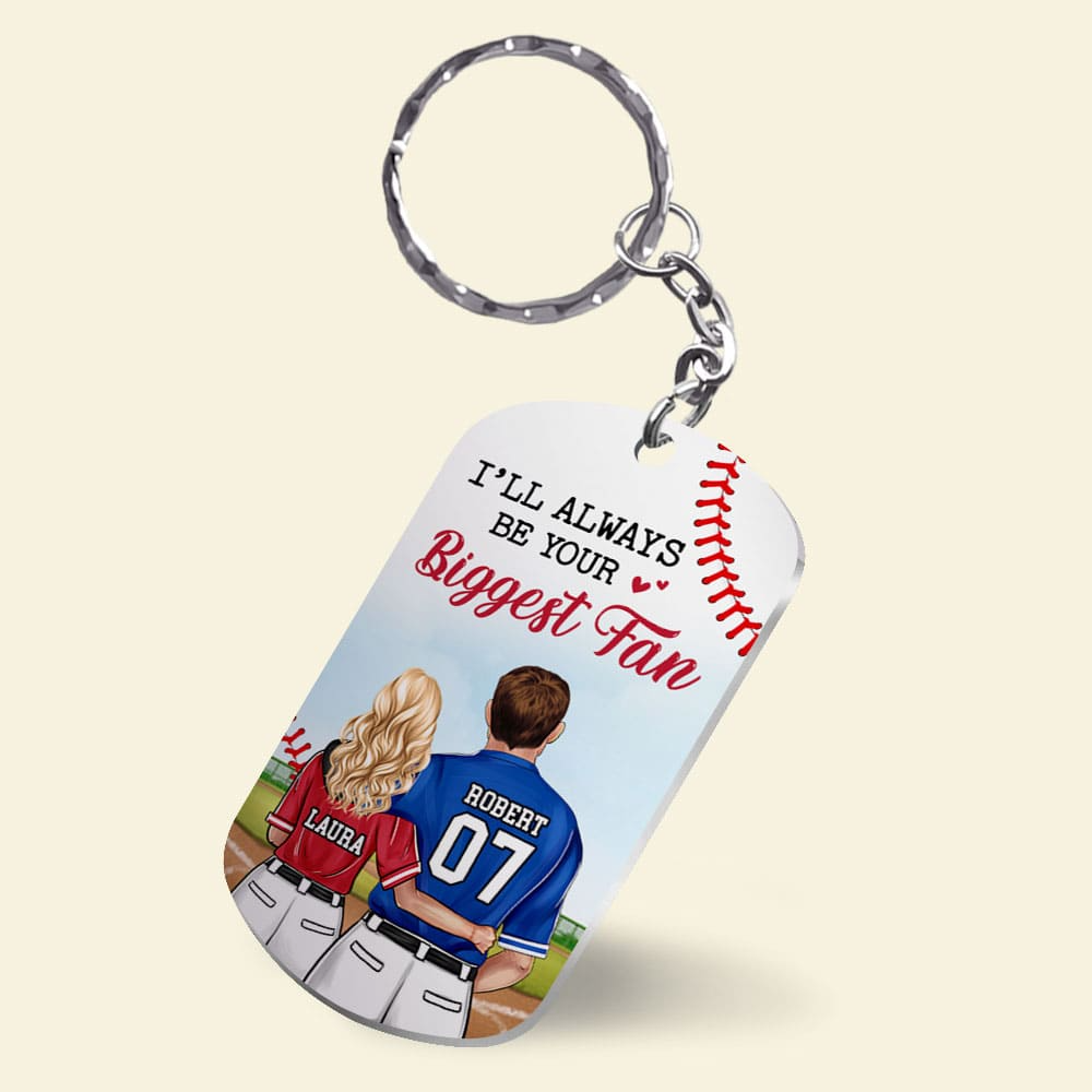 Custom Baseball Acrylic Keychain, Couple After All This Time Always Acrylic Keychain - Perfect Gift For Couple, Baseball Lover, Christmas, New Year