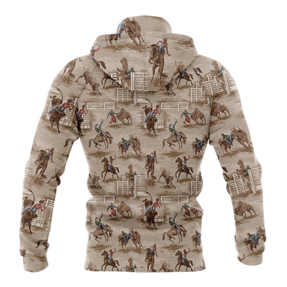 Vintage Rodeo Pullover Premium Hoodie, Perfect Outfit For Men And Women On Christmas New Year Autumn Winter