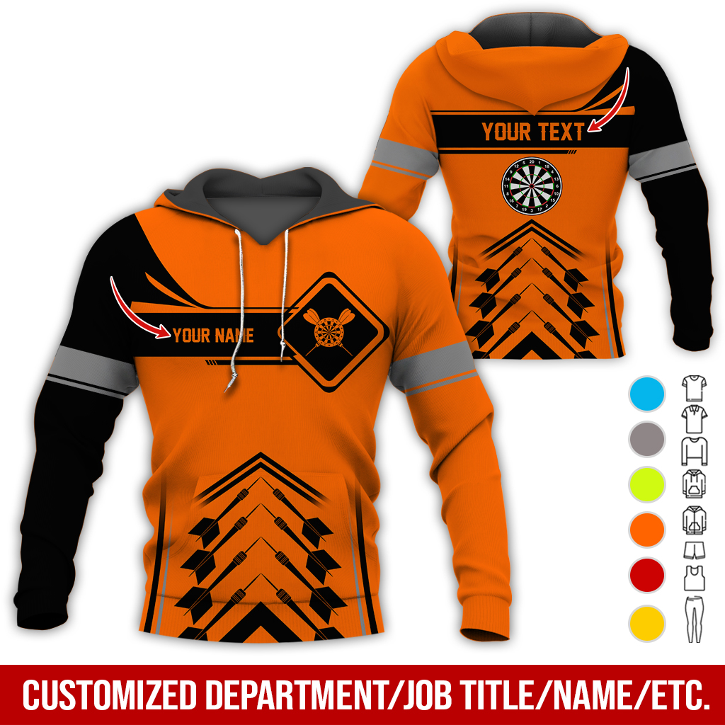 Customized Name Darts Premium Hoodie, Elevate Your Dart Game With Our Custom Name Hoodie, Perfect Gift For Darts Lovers, Friend, Family