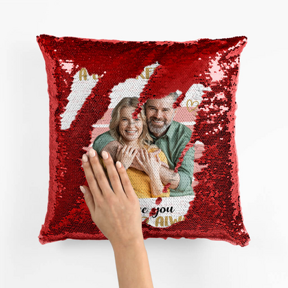 Personalized Couple Throw Pillow - Customized Name & Photo In case You Need A Little Reminder Pillow - Best Valentine Gift For Couple