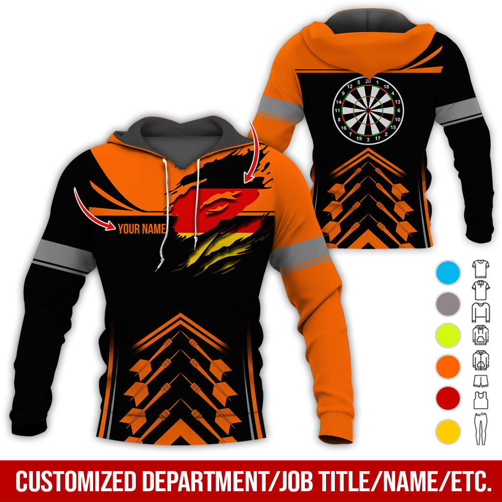 Customized National flag Darts Premium Hoodie, National flag Darts Hoodie For Men & Women, Perfect Gift For Darts Lovers, Friend, Family