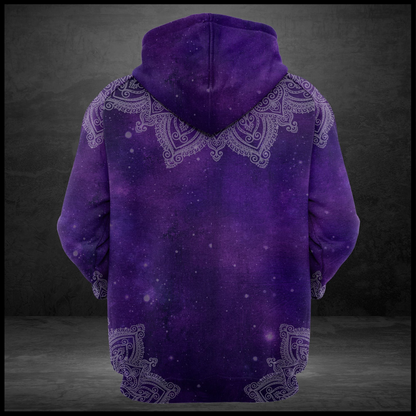 Awesome Purple Giraffe Mandala Pullover Premium Hoodie, Perfect Outfit For Men And Women On Christmas New Year Autumn Winter