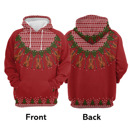 Violin Lover Christmas Pullover Premium Hoodie, Perfect Outfit For Men And Women On Christmas New Year Autumn Winter