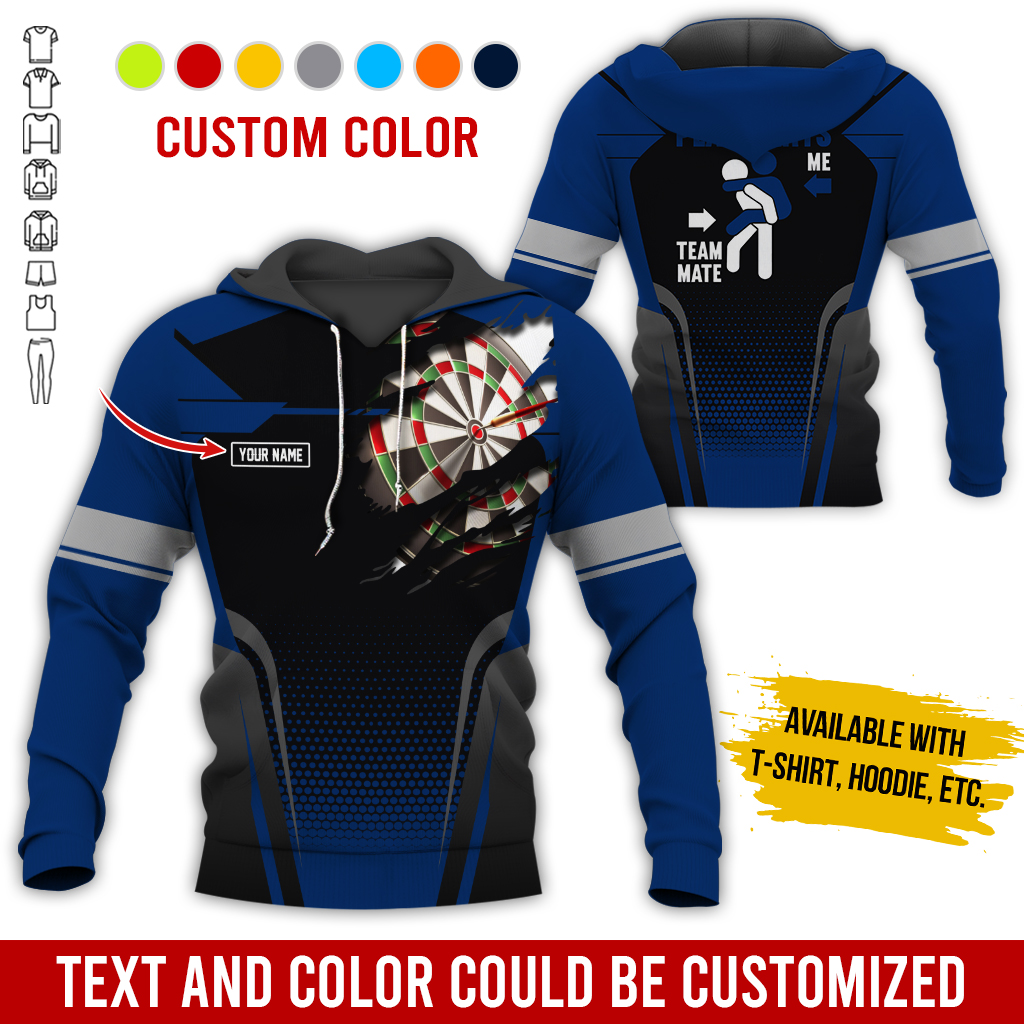 Customized Name Darts Premium Hoodie, How Do I Play Darts Hoodie For Men & Women, Perfect Gift For Darts Lovers, Friend, Family
