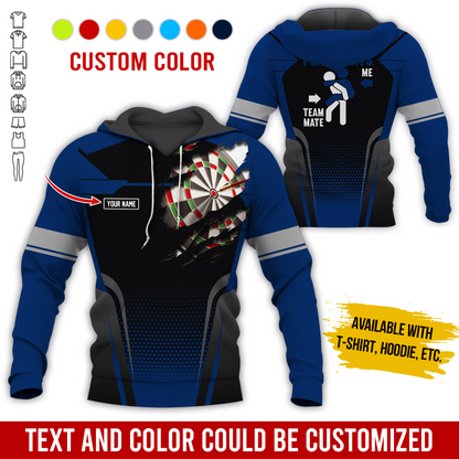 Customized Name Darts Premium Hoodie, How Do I Play Darts Hoodie For Men & Women, Perfect Gift For Darts Lovers, Friend, Family