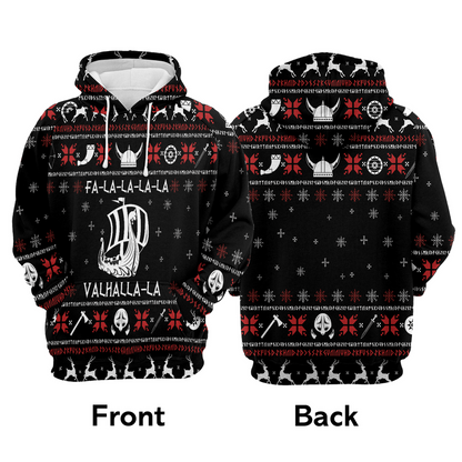 Viking Xmas Premium Christmas Hoodie, Valhalla Viking Unisex Hoodie For Men & Women - Perfect Gift For Christmas, Viking Lovers