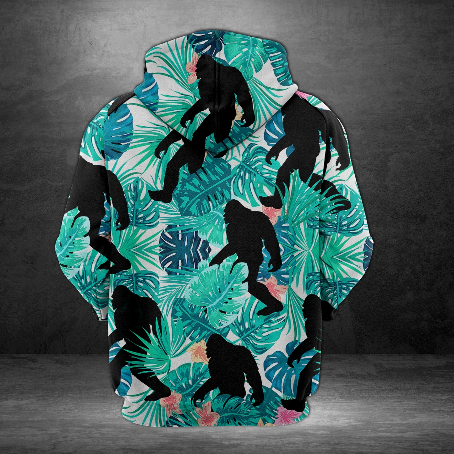 Tropical Bigfoot Pullover Premium Hoodie, Perfect Outfit For Men And Women On Christmas New Year Autumn Winter