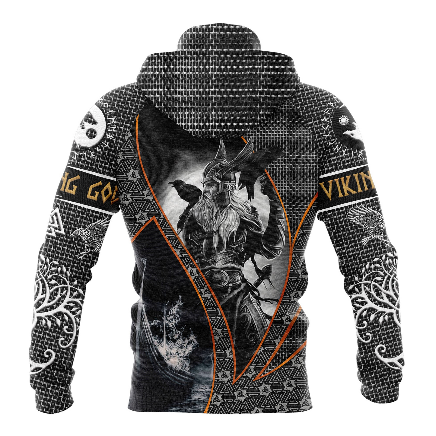 Viking Odin & Raven Pullover Premium Hoodie, Perfect Outfit For Men And Women On Christmas New Year Autumn Winter