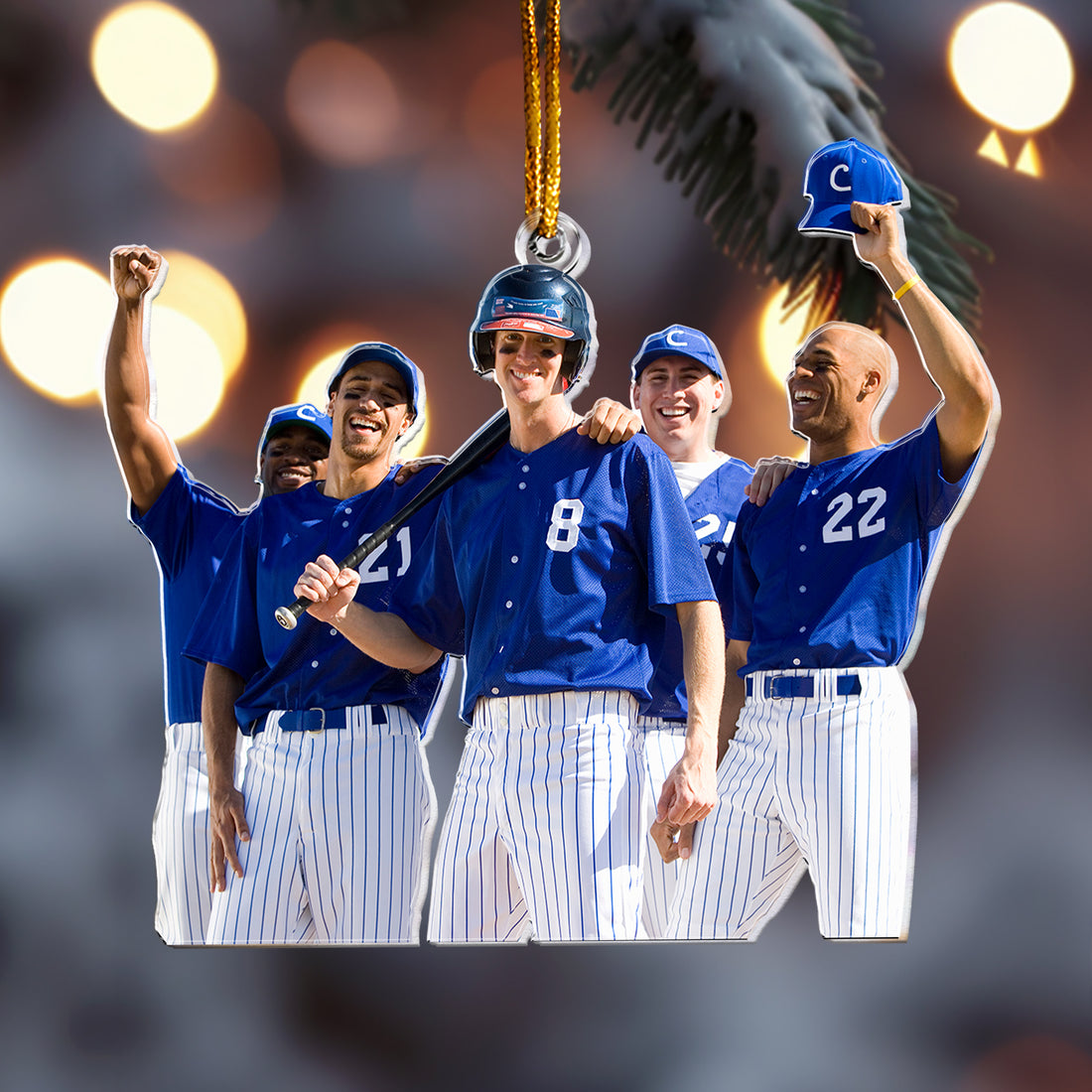 Custom Photo Texas Baseball Team World Champs Acrylic Ornament, The Best Texas Baseball 2023 World Champs Acrylic Ornament