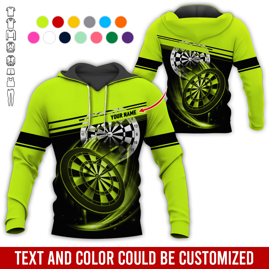 Customized Name Darts Premium Hoodie, Darts Pattern For Men & Women Hoodie, Perfect Gift For Darts Lovers, Darts Player