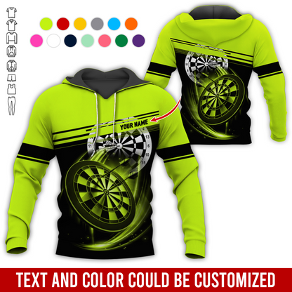 Customized Name Darts Premium Hoodie, Darts Pattern For Men & Women Hoodie, Perfect Gift For Darts Lovers, Darts Player