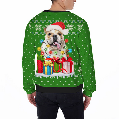 Custom Pet Sweater - Personalized ugly christmas sweater, Design your own sweater For Dog Lovers, Friend, Family