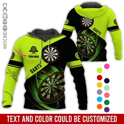 Personalized Darts Premium Hoodie, Customized Name & Text Darts Premium Hoodie, Perfect Gift For Darts Lovers, Darts Player