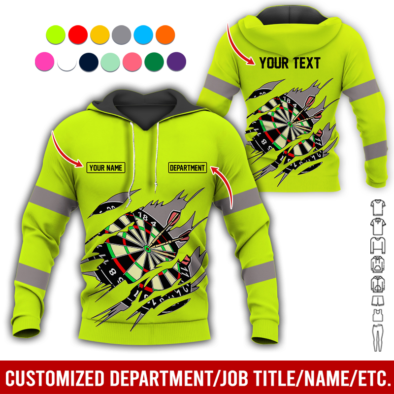 Personalized Darts Premium Hoodie, Customized Name, Text & Department Darts Hoodie, Perfect Gift For Darts Lovers, Friend, Family