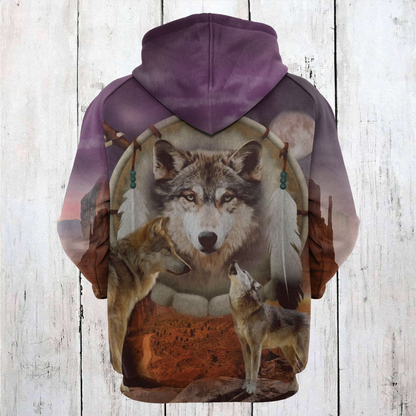 Wolf Family Pullover Premium Hoodie, Perfect Outfit For Men And Women On Christmas New Year Autumn Winter