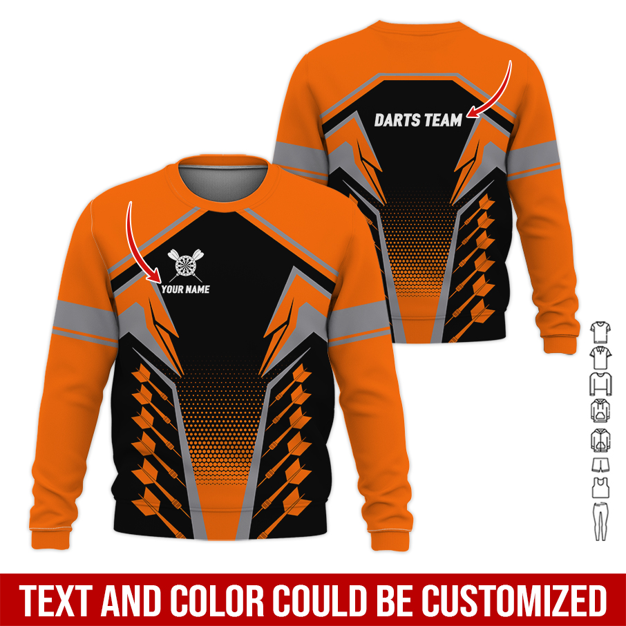 Customized Darts Sweatshirt, Personalized Name & Text Sweatshirt For Men & Women, Perfect Gift For Darts Lovers, Friend, Family