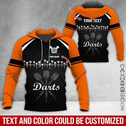 Customized Darts Premium Hoodie, Darts Arranged According To Musical Notes Hoodie, Perfect Gift For Darts Lovers, Friend, Family
