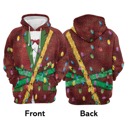 Christmas Light Premium Christmas Hoodie, Christmas Light Unisex Red Hoodie For Men & Women - Perfect Gift For Christmas, Family