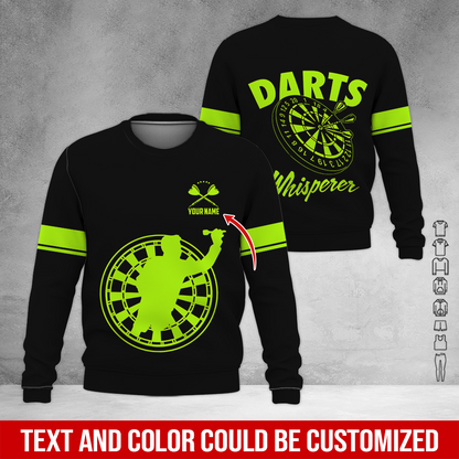 Customized Darts Sweatshirt, Personalized Name Sweatshirt, Darts Whisperer Sweatshirt, Perfect Gift For Darts Lovers, Friend, Family